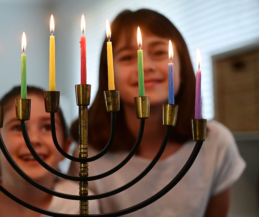 Hanukkah candles
